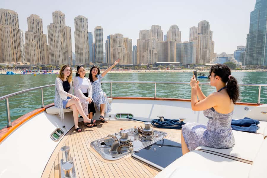 Dubai: The Luxury Yacht Tour with Live BBQ Option - Dubai Harbour is the real starting point