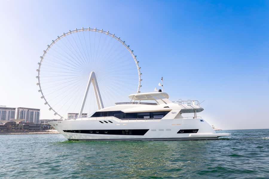 Dubai: The Luxury Yacht Tour with Live BBQ Option - The yacht, seating, and shared atmosphere