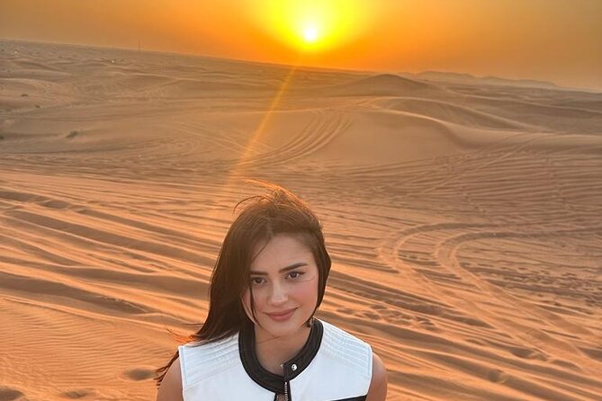 Dubai VIP Desert Safari & Sunset , Camel Ride, Premium dinner - Camel riding and sandboarding for a slower pace