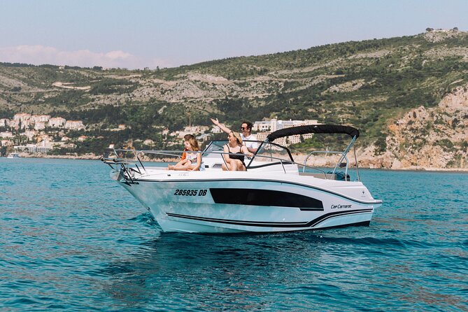 Elaphite Islands Luxury Private Boat Tour with Cap Camarat 7.5 - Koločep: three caves and the first swim