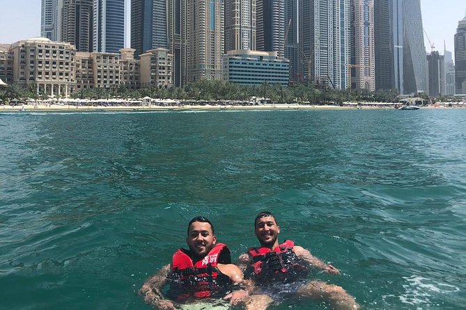 Exclusive 1HR Jet Ski Tour- Burj al Arab & Atlantis - Burj Al Arab from the open water