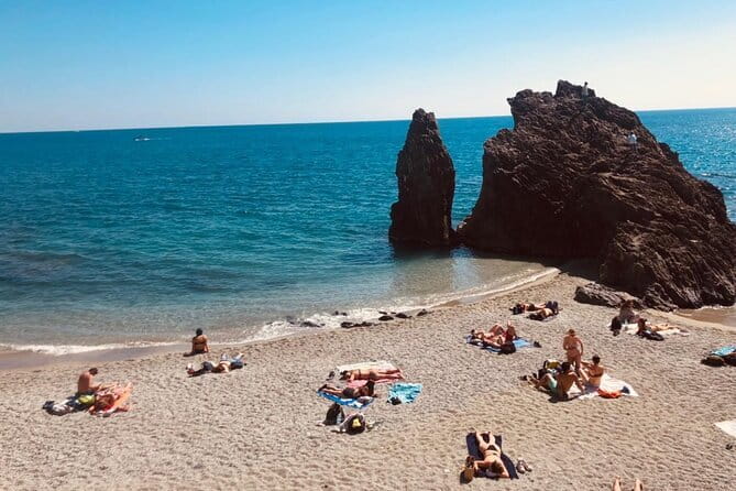 Exclusive Cinque Terre by Ferry with stop in Pisa from Florence - Ferry views and the first Cinque Terre villages