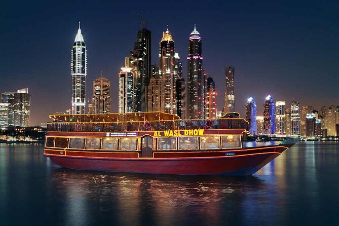 Exclusive Dhow Cruise at Marina - Starting at Dubai Harbour at 7:45 pm