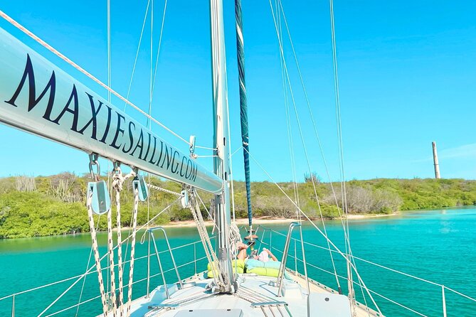 Exclusive Private Sailing Tour in Beautiful Curacao - Passing St. Barbara Beach toward Fuik Bay