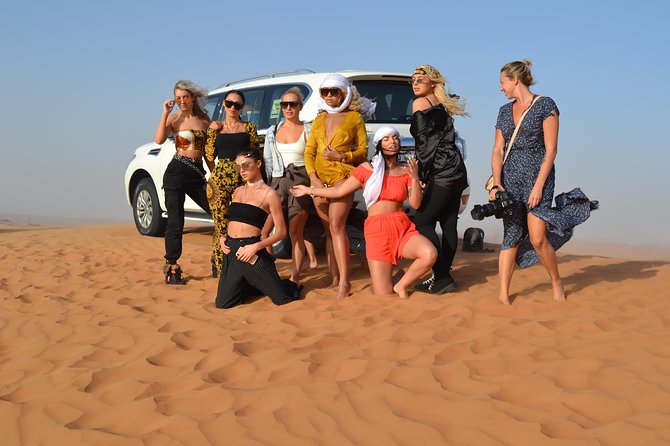 Exclusive private vehicle, front table, food served by Buttler - A private start in Dubai at 4:30 pm