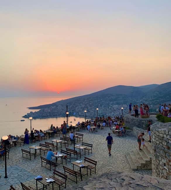 Exclusive Tour: Butrint UNESCO Site-Blue Eye-Lekuresi Castle - Lekursi Castle and the view across southern Albania
