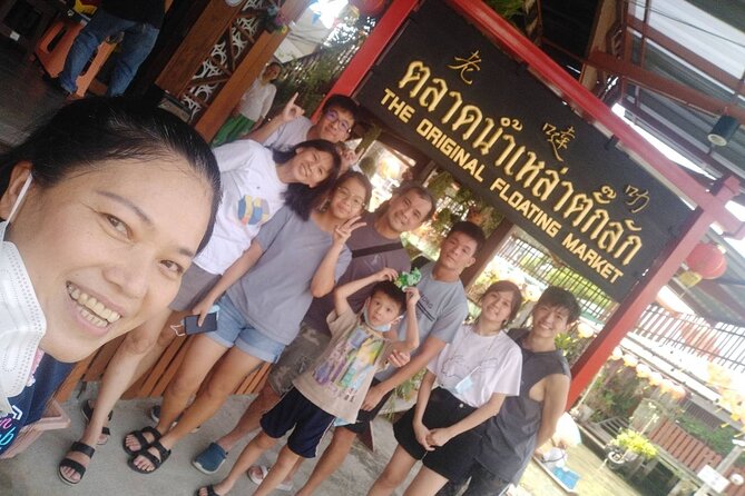 Floating & Railway Markets and Erawan Waterfall [Optional Luxury] - A Boat Ride Through Damnoen Saduak