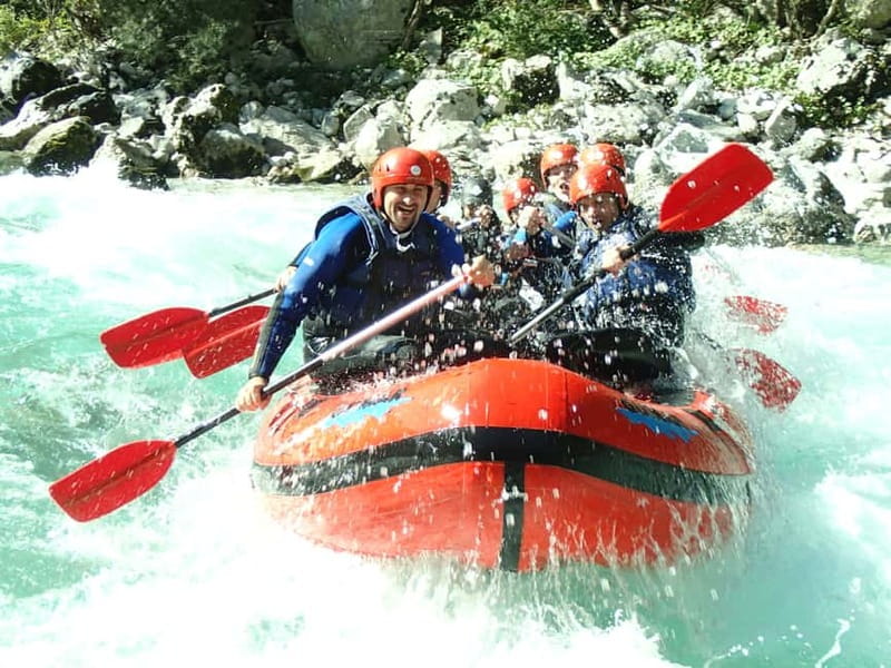 From Bovec: Premium Rafting on Soča River with Photo Service - What the 1.5-hour river section feels like
