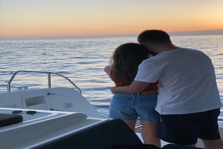 From Funchal: Cabo Girao Sunset Cruise on Luxury Catamaran - Cabo Girão at water level