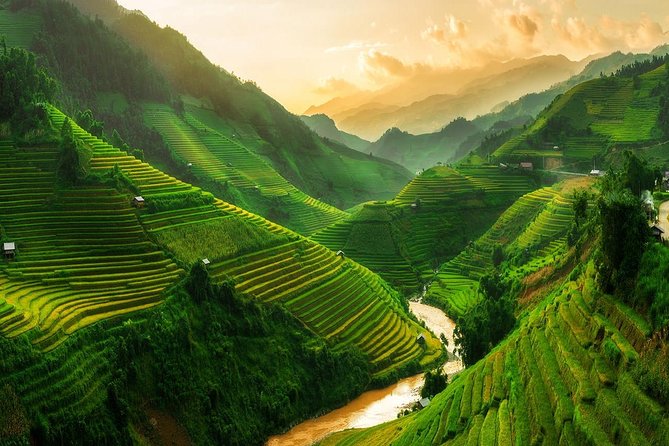 From Hanoi: 2-Day Overnight Sapa Tour by Luxury Van Limousine - First afternoon: Cat Cat’s waterfalls and busy paths