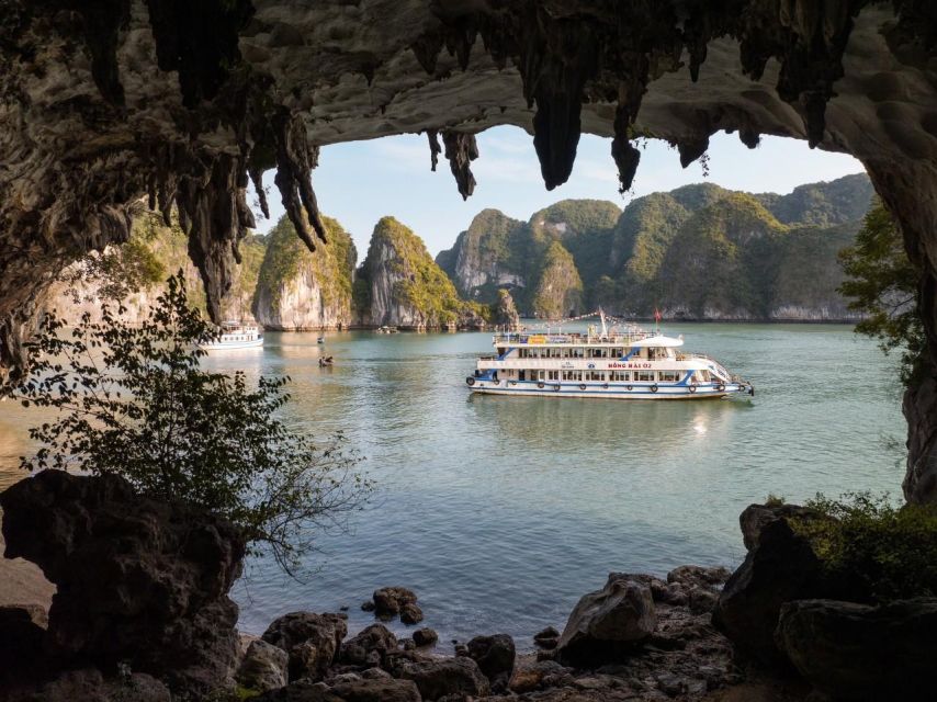 From Hanoi: Halong Bay Deluxe Cruise Day Trip - The first sight of Halong Bay from the boat
