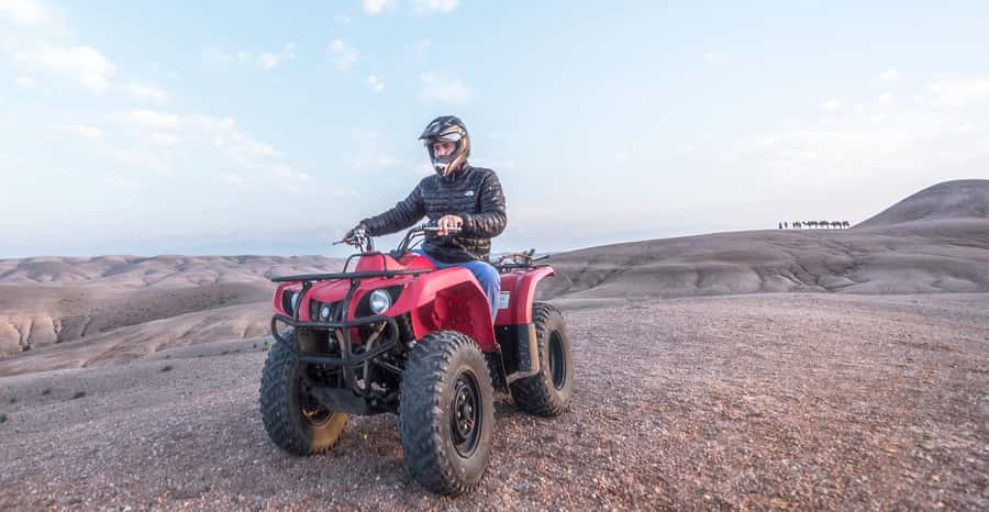 From Marrakech: Premium Agafay Desert Half-Day Quad Biking - Two hours through hills and dry riverbeds