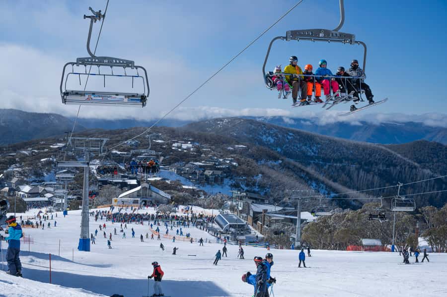 From Melbourne: Day Trip to Mt Buller by Premium Tour Coach - Arriving in the Village Square