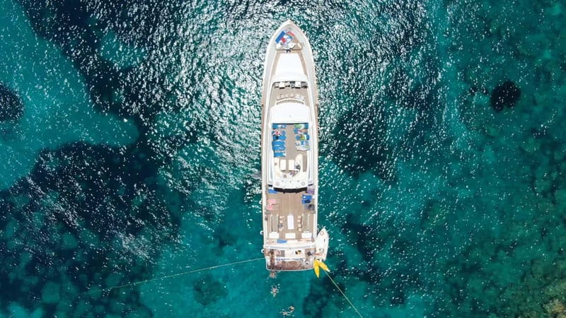 From Pafos: Ocean Flyer VIP Cruise - Adults Only - Five hours along Paphos’s western coast