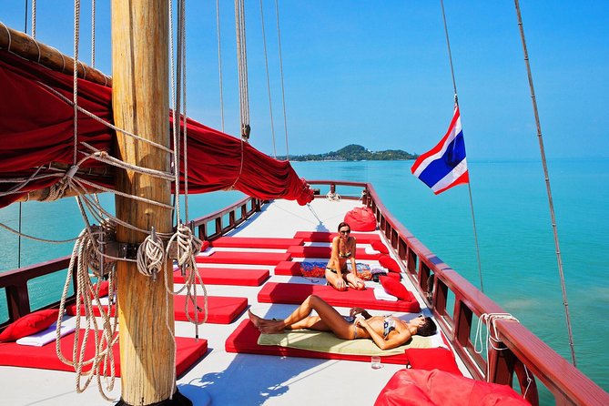 Full-Day Cruise to Angthong Marine Park by famous "The Red Baron" - The sunset return to Koh Samui