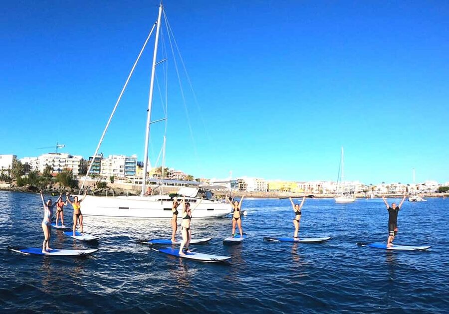 Gran Canaria, Premium Stand Up Paddle Board Experience. - Learning to stand at Las Marañuelas beach