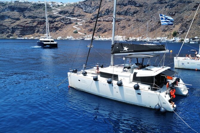 Half Day Premium Catamaran Cruise in Santorini including Oia - Santorini from the water, not just the postcard view