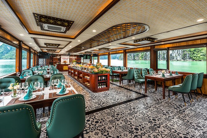 Halong bay 5star Cruise Day Trip: Buffet lunch & Limousine bus - Titop Island and the climb for the view