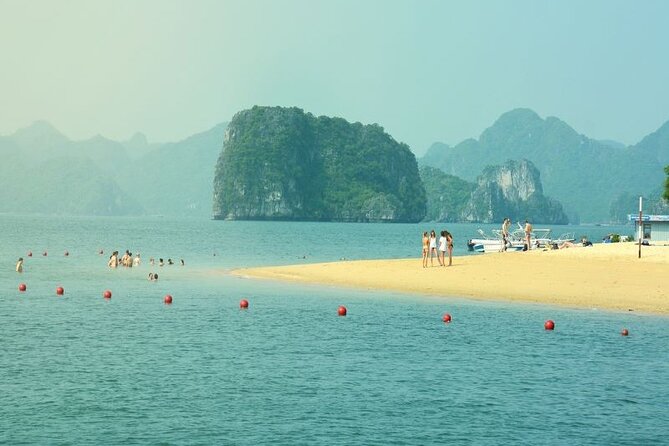 Halong Bay Day Tour 6Hour Deluxe Cruise Limousine Bus Small Group - Three hours among Halong Bay’s limestone islands