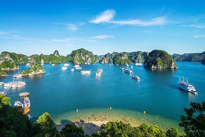 Halong Bay Full Day with Kayaking, Hiking viewpoint, Cave - Deluxe To Luxury - Sunset tea and the ride back to Hanoi