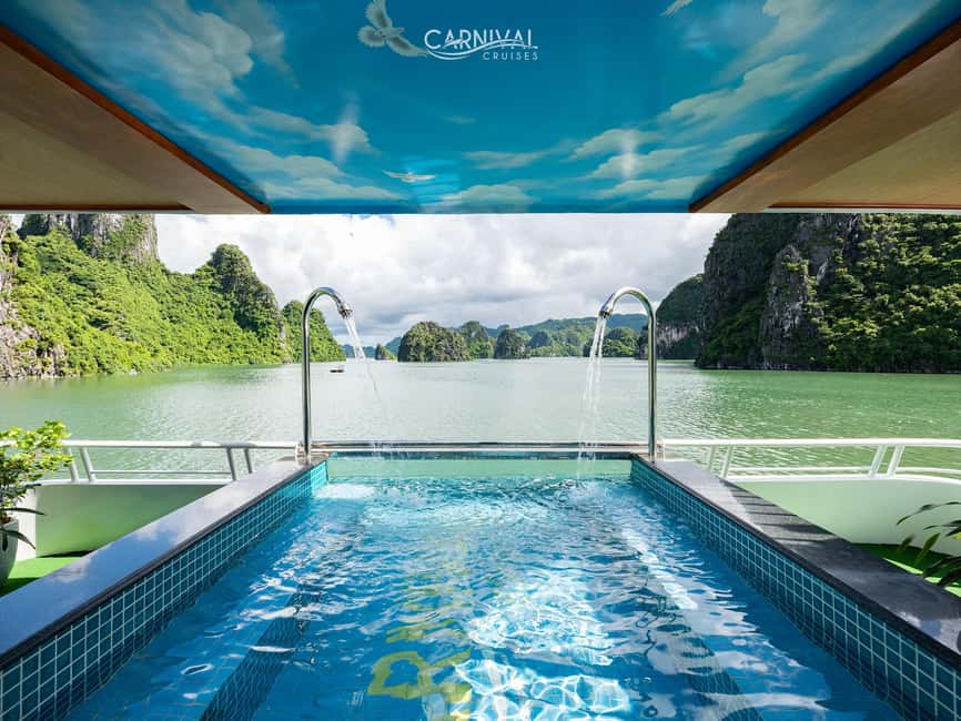 Halong Bay: Luxury Day Cruise, Caves, Kayak & Buffet Lunch - Titov Island, beach time, and the climb for the view