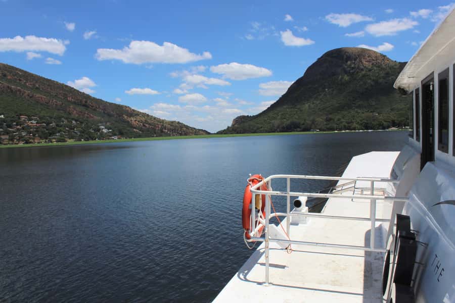 Hartbeespoort Dam: The Luxury Alba Boat Cruise with Food - The old Meerhof Railway Bridge and open water