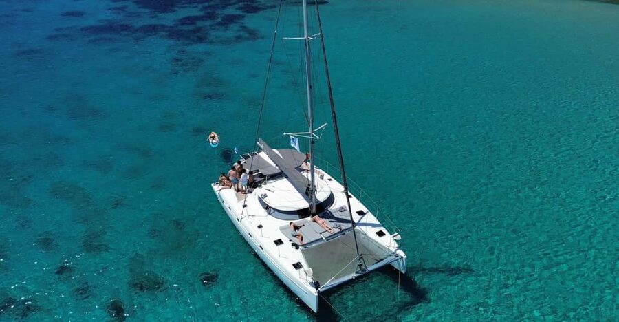 Heraklion: Dia Island Luxury Catamaran Cruise with Meal - Morning calm or afternoon sunset
