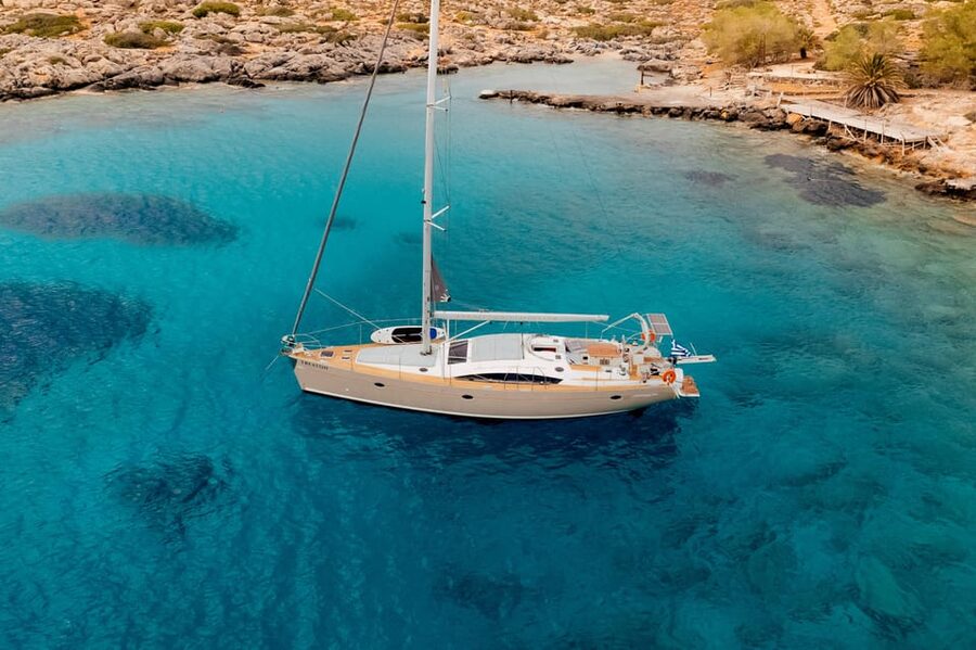 Heraklion: Dia Island Luxury Sailing Trip with Meal & Drinks - Three and a half hours in Dia’s clear water