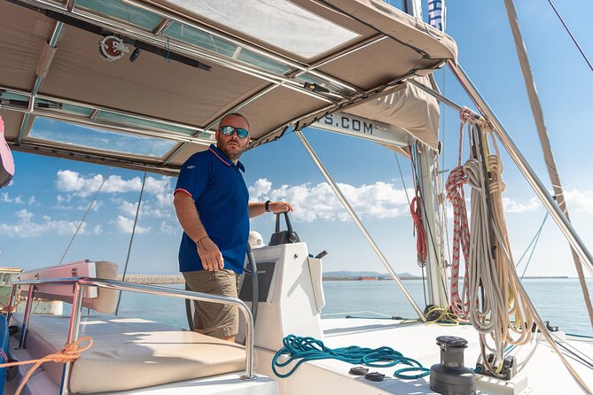 Hersonissos: Luxury Sunset Catamaran Cruise Sushi & Open Bar - Sushi, fruit, and an open bar at sea