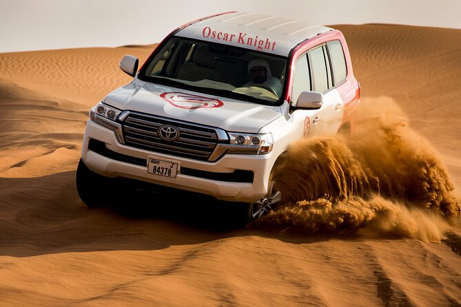 High Red Dunes with Camel Ride, Sandboarding, Falcon Show and VIP BBQ Dinner - Key points to know before booking