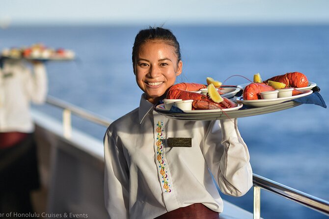 Honolulu: Three Star Deluxe Sunset Dinner Cruise and Show - Music, dancing, and the full stage show