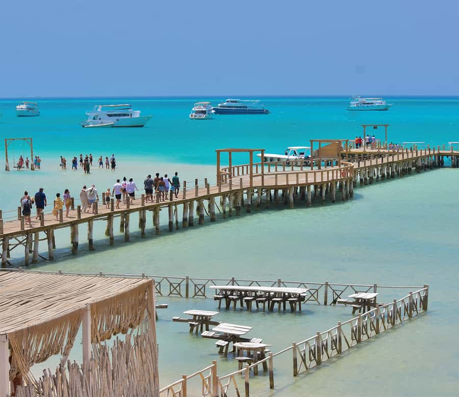 Hurghada: Premium Orange Island Cruise with Lunch & Transfer - The crew is a major part of the experience