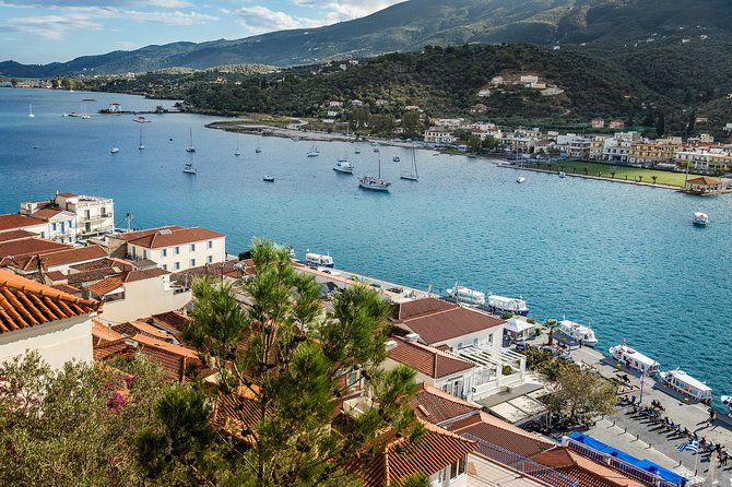 Hydra, Poros and Egina Day Cruise from Athens with Optional VIP Upgrade - Poros: a quick look at the harbor town