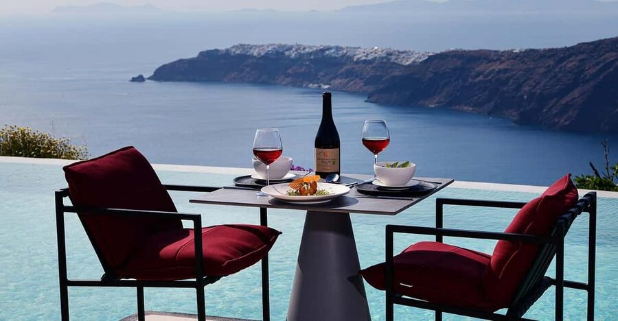 Imerovigli: Premium Wine Tasting with Caldera and Sea Views - What the two-hour plan feels like