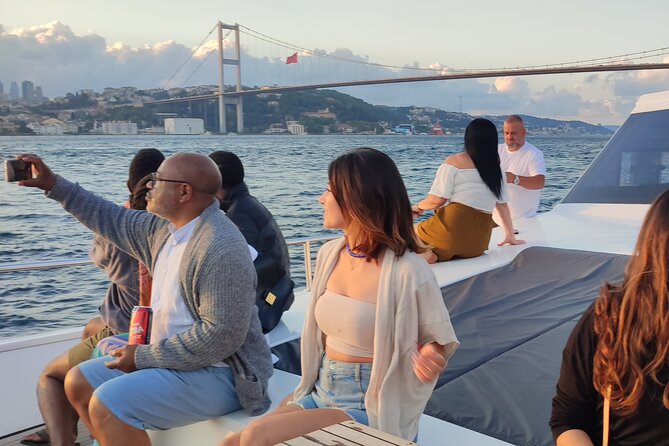 Istanbul Bosphorus Sunset Cruise on Luxury Yacht - Galata Bridge, Galata Tower, and Galataport