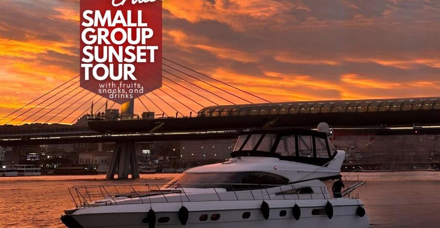 Istanbul: Small-Group Luxury Yacht Sunset Cruise w/ Snacks - Karakoy, Galata Tower, and Galataport