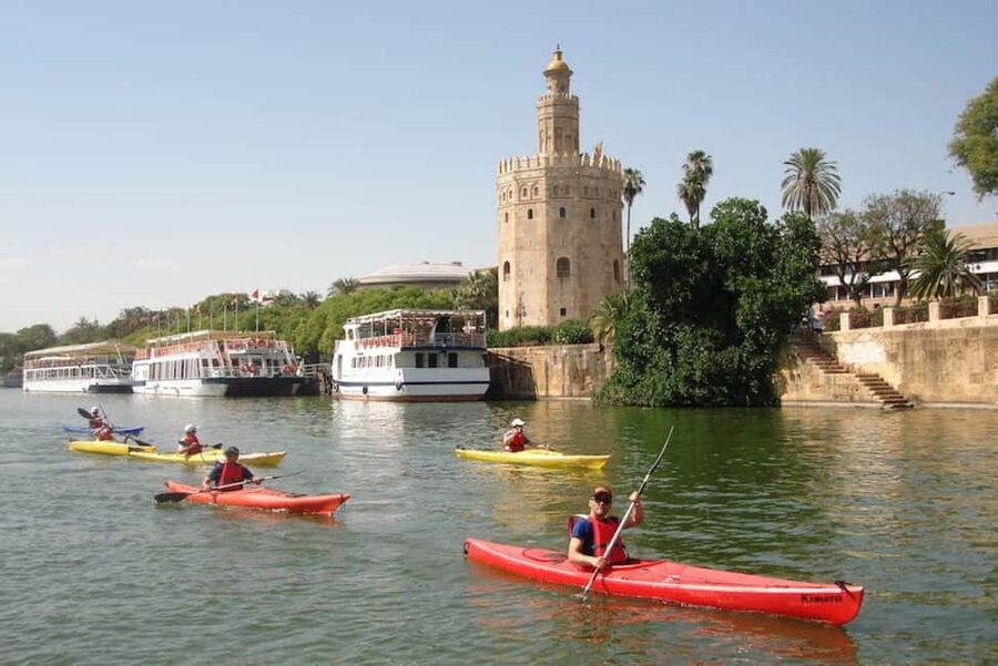 KayakTour or Rental+Premium Gear+QuickIntroCourse+Help - Paddling past Seville for about 105 minutes