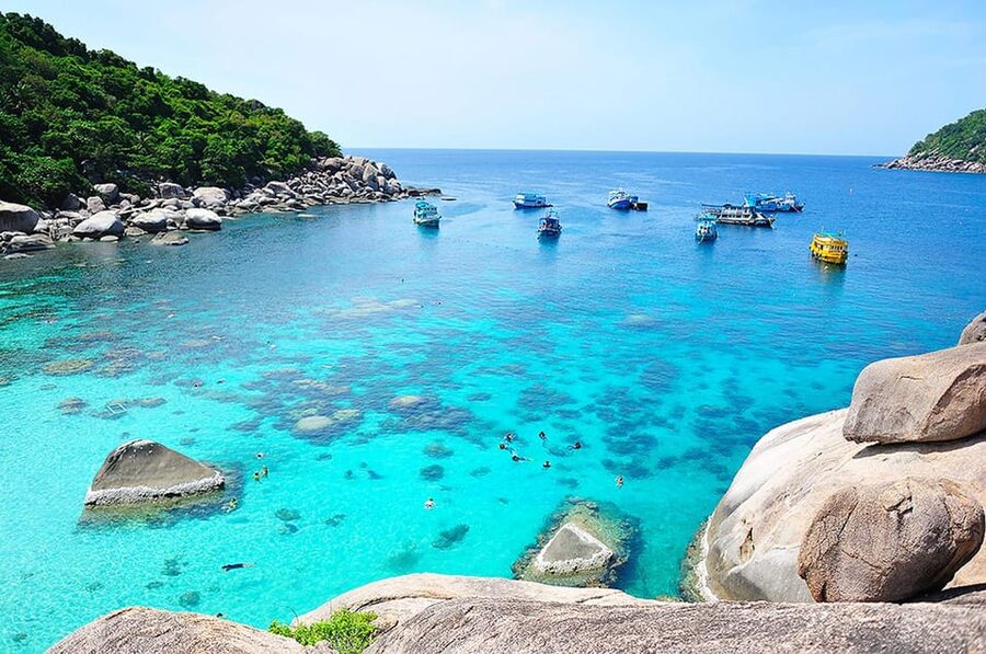 Koh Samui: Ko Tao & Nang Yuan Premium Tour Lunch & Transfer - Nang Yuan Beach and Japanese Garden