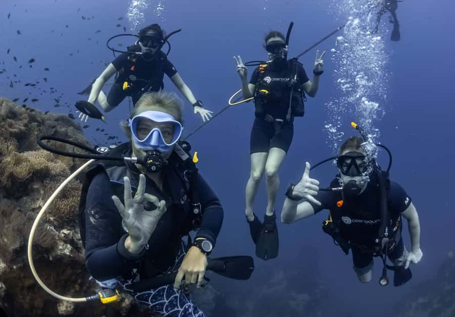 Koh Tao: PADI Premium Open Water Diver Course - Day two: theory, lunch, and two shallow sea dives