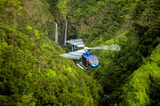 Kohala Waterfalls with Exclusive Landing Helicopter Tour - The flight begins over Kohala ranch country