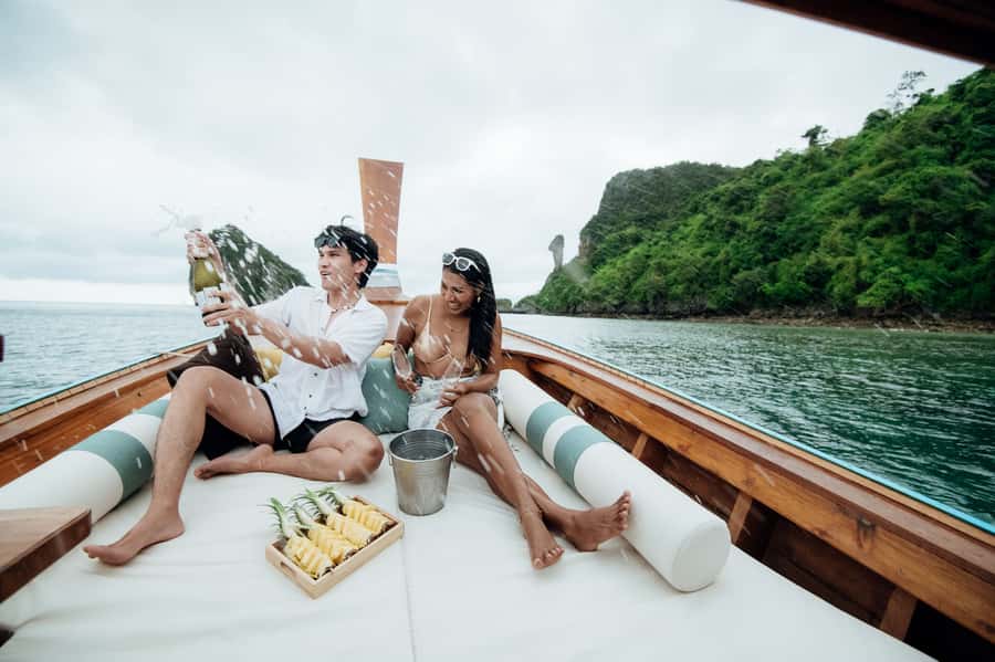 Krabi: Private Luxury Longtail Boat Island Hopping Tour - A private longtail boat instead of a crowded island shuttle
