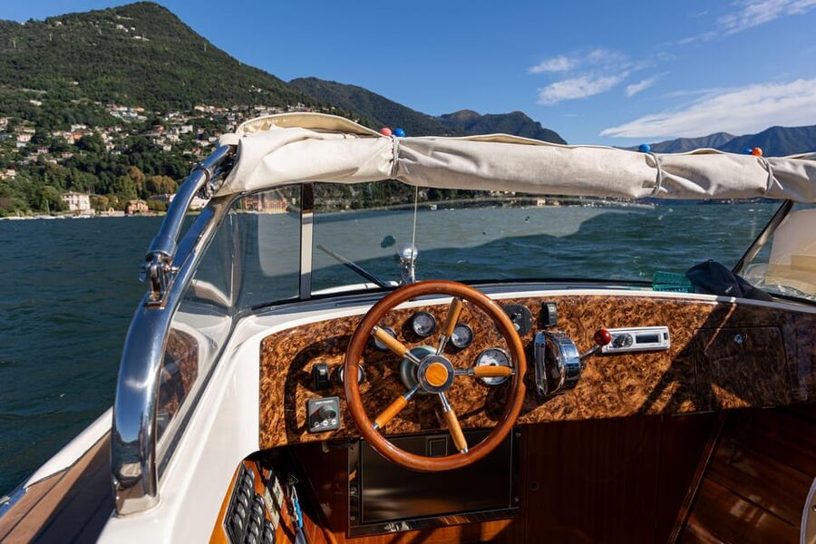 Lake Como: Exclusive Boat Tour - Leaving Como past Villa Olmo