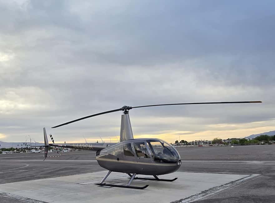 Las Vegas: Helicopter Tour of the Strip with Window Seats - From gate 27A to the runway