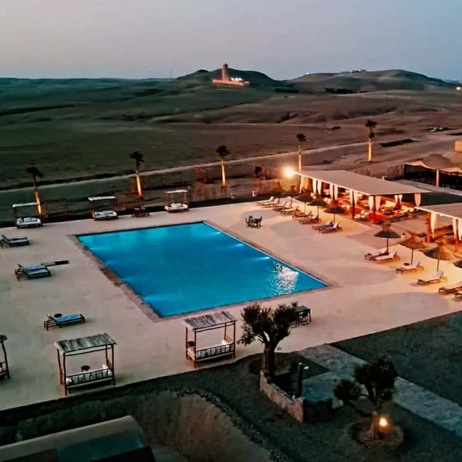 Luxury Agafay Desert : Quad , Camel Ride, Pool & Dinner Show - Agafay is a rocky desert, not a sea of dunes