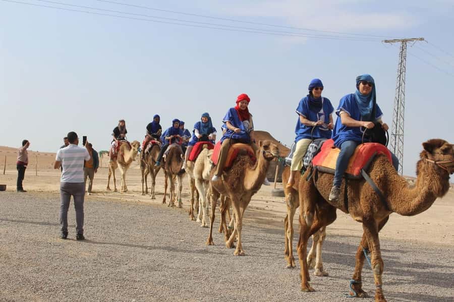 Luxury Agafay Desert : Quad , Camel Ride, Pool & Dinner Show - A slower ride in a blue desert robe