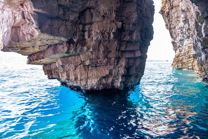 Luxury Blue Cave, Hvar and Vis Boat Tour from Split and Brac - Swimming and snorkeling at Budikovac