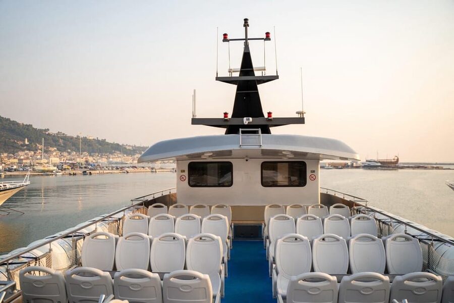 Luxury Boat Trip to Symi Island with Swimming at St. George - Getting to the boat at Mandraki Harbor