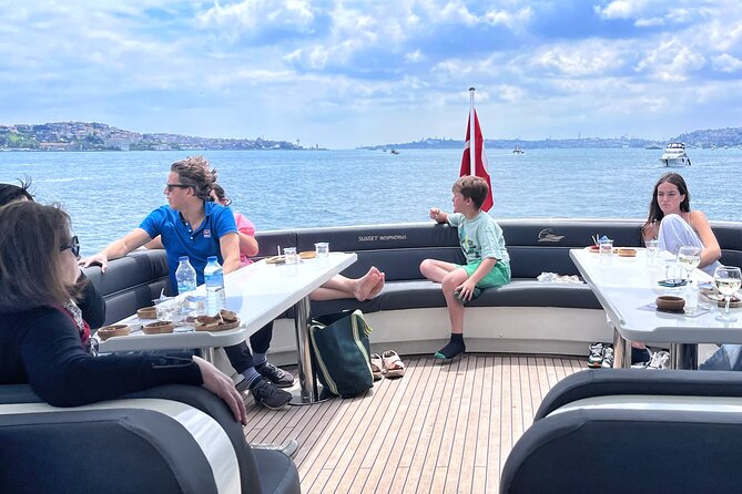 Luxury Bosphorus Yacht Tour – Asian Side Stop & Exploration - Ciragan Palace, Ortakoy Mosque, and the first bridge