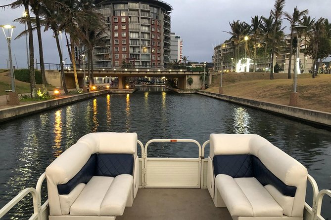Luxury Canal Boat Cruise - Fun Things Durban Ushaka - Leaving uShaka Marine World for the canals