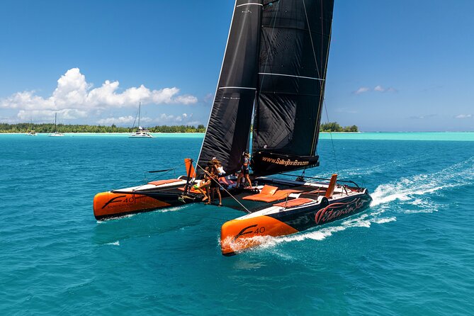 LUXURY Catamaran Bora Bora : Sailing, Snorkeling & Floating Bar - The morning transfer and the small-group setup